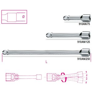 Beta Tools Barre d'extension oscillante 3/8" 910AN/250