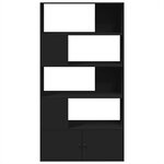 vidaXL Bibliothèque noir 100x36x189 cm bois d'ingénierie