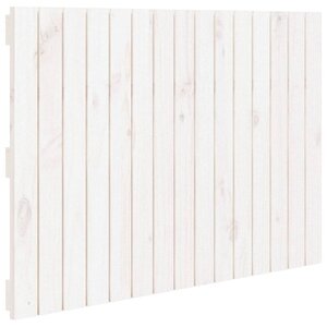 vidaXL Tête de lit murale Blanc 95 5x3x60 cm Bois massif de pin