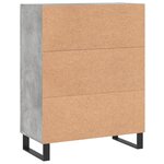 vidaXL Buffet gris béton 69 5x34x90 cm bois d'ingénierie