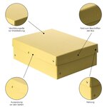 Purebox Pastel A4 100mm - Jaune Pastel - X 5 - Falken