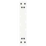 vidaXL Pieds de table console en U 2 pièces blanc 38 x (72-73) cm acier