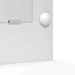 vidaXL Ensemble de Coiffeuse avec tiroir 3 Pièces Blanc Bois d'ingénierie