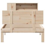 vidaXL Lit bibliothèque sans matelas 90x190 cm bois de pin massif