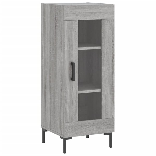 vidaXL Buffet Sonoma gris 34 5x34x90 cm Bois d'ingénierie