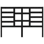 vidaXL Tête de lit Noir 146x4x104 cm Bois massif de pin