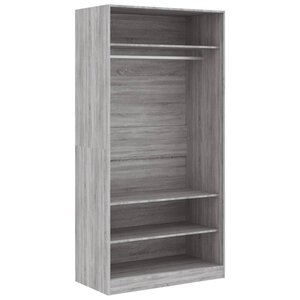 vidaXL Garde-robe sonoma gris 100x50x200 cm bois d'ingénierie