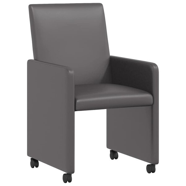 vidaXL Chaises de salle à manger 2 Pièces Gris 57 x 66 x 94 cm Faux cuir