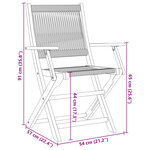 vidaXL Ensemble de bistro 3 Pièces beige polypropylène et bois massif