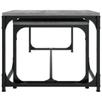 vidaXL Tables basses 2 Pièces Sonoma gris Bois d'ingénierie