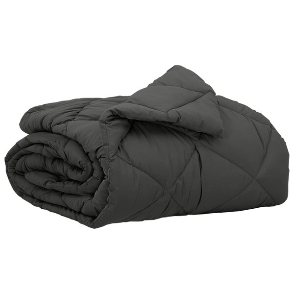 vidaXL Duvet d'été simple Anthracite 200 x 155 cm Microfibre