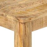 vidaXL Table console 110x35x76 cm Bois de manguier brut