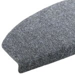 vidaXL Tapis d'escalier auto-adhésifs 15 Pièces Gris clair