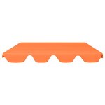 vidaXL Toit de rechange balançoire orange 188/168x145/110 cm
