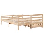 vidaXL Cadre de lit sans matelas 140x190 cm bois de pin massif