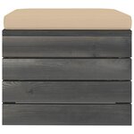 Vidaxl salon palette de jardin 9 pièces avec coussins bois de pin massif