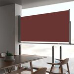 vidaXL Auvent latéral rétractable de patio 80x300 cm Marron