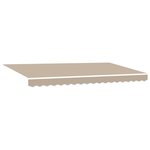 vidaXL Auvent Rétractable Beige 400x200 cm tissu