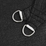 vidaXL Voile d'ombrage 160 g/m² Noir 6x7 m PEHD