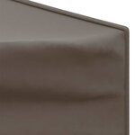 vidaXL Tente de réception pliable avec parois Taupe 3x6 m