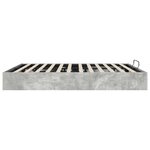 vidaXL Cadre de lit ottoman Gris béton 160 x 200 cm Bois d'ingénierie