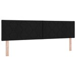 vidaXL Lit à ressort avec matelas & LED noir 180x200 cm tissu