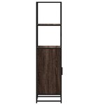 vidaXL Buffet haut chêne marron 35 5x35x139 cm bois d'ingénierie métal