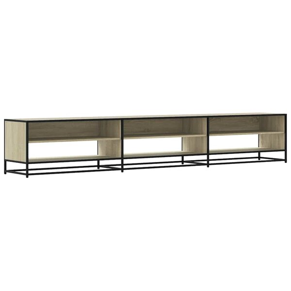 vidaXL Meuble TV chêne sonoma 270x40x46 cm bois d'ingénierie