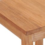 vidaXL Tabourets de bar lot de 2 bois de teck massif