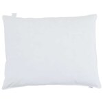 vidaXL Oreiller avec oreiller 2 Pièces Blanc 50 x 70 cm Plume