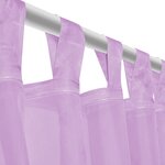 vidaXL Rideau occultant 2 Pièces Voile 140 x 245 cm Lilas