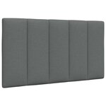 vidaXL Cadre de lit sans matelas gris foncé 90x200 cm tissu