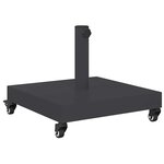 vidaXL Socles de parasol d'extérieur Gris foncé 45 x 45 x 32 cm