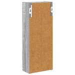 vidaXL Armoire murale de salle de bain Gris Sonoma 20 x 10 x 50 cm
