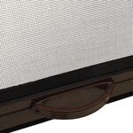 vidaXL Moustiquaire à rouleau pour fenêtres Marron 140x170 cm