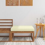 vidaXL Pouf d'Extérieur Bois d'Acacia Massif Naturel