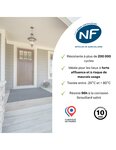 THIRARD - Serrure encastrable Monomax NF pour cylindre européen  axe 50mm  bouts ronds  têtière inox