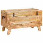 vidaXL Boîte de Rangement 70 x 35 x 40 cm bois de manguier massif