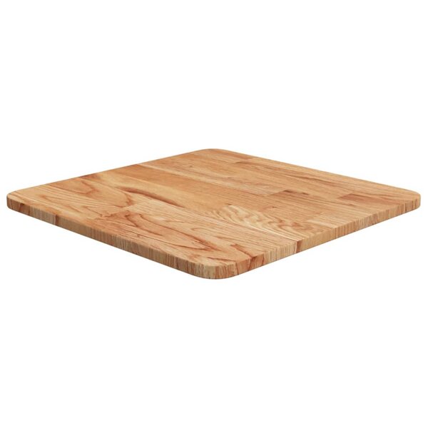 vidaXL Dessus de table carré Marron clair40x40x1 5cm Bois chêne traité