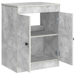 vidaXL Armoire de salle de bain Gris béton 54 x 41 x 70 cm