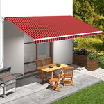 vidaXL Toile d'auvent Orange et marron 600x300 cm