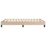 vidaXL Cadre de lit Cappuccino 140x190 cm Similicuir