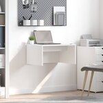 vidaXL Bureau mural Blanc 60 x 45 x 30 cm Bois d'ingénierie
