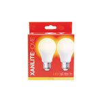 Lot de 2 ampoules led a60 - culot e27 - classique