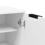 vidaXL Armoire à chaussures Blanc 59x35x100 5 cm Bois d'ingénierie