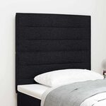 vidaXL Tête de lit LED avec des lumières à LED Noir 100 cm tissu