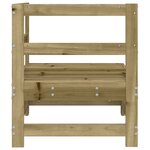 vidaXL Canapé d'angle de jardin bois de pin imprégné