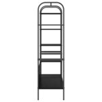 vidaXL Porte-vêtements Noir 120 x 44 x 160 cm Bois d'ingénierie