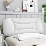 vidaXL Coussin de tête de lit Hvar blanc 100 cm similicuir