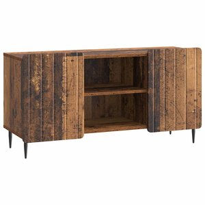 vidaXL Meuble TV 102 x 34 5 x 52 cm Bois ancien Bois d'ingénierie